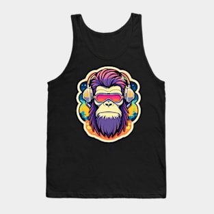 Ape Monkey Illustration Tank Top